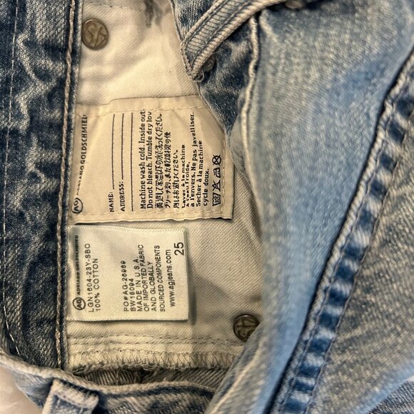 AG Adriano Goldschmied Women's Becke Relaxed Skinny Short Size 25 - Picture 8 of 10